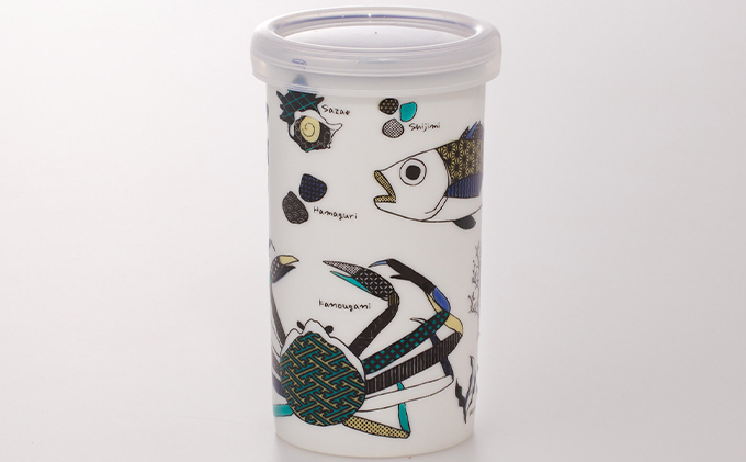 夢醸 純米酒　KUTANI SAKE CUP 海の幸 お酒 日本酒 食器 アルコール 九谷焼の酒カップ 