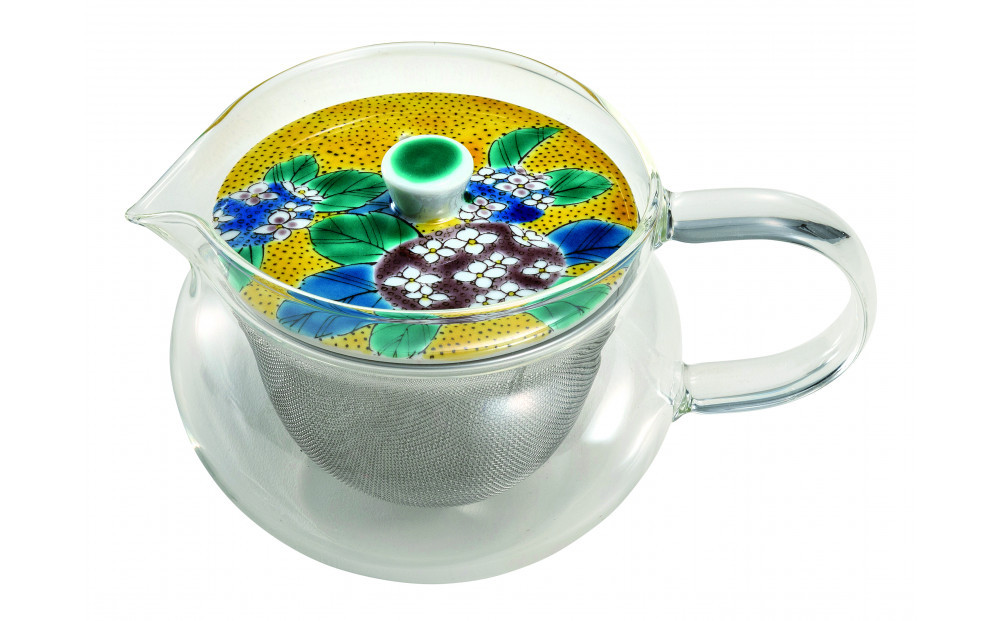 九谷焼 九谷和ポットNAGOMI POT・吉田屋紫陽花