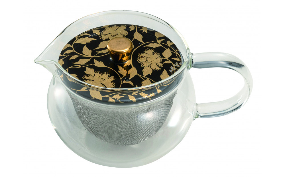 九谷焼 九谷和ポットNAGOMI POT・金襴手　黒