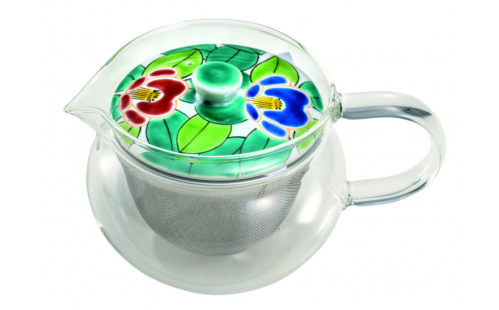 九谷焼 九谷和ポットNAGOMI POT・色絵椿