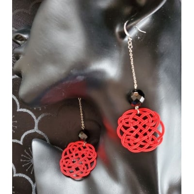 【金沢水引】NICO　ピアス　レッド【1677098】