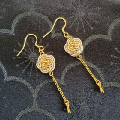 【金沢水引】genol　ピアス　ベージュ【1677351】