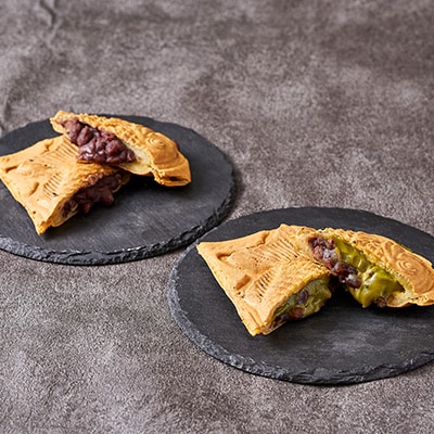 冷凍たい焼き能登産大納言あずきと宇治金時 計4個【配送不可地域：離島】【1685292】