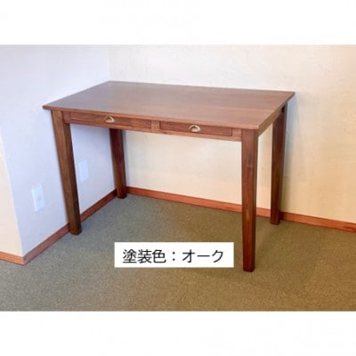 つばきやの学習机W110×D60×H73cm　オーク【1688345】