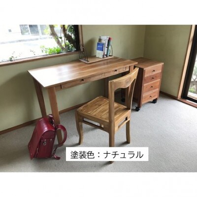 つばきやの学習机W80×D60×H73cm　ナチュラル【1688325】