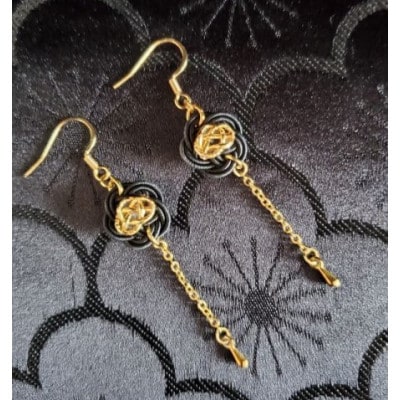 【金沢水引】genol　ピアス　ブラック【1677315】