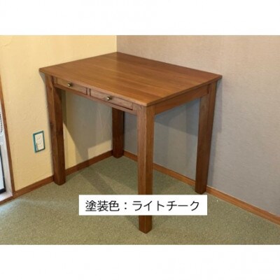 つばきやの学習机W80×D60×H73cm　ライトチーク【1688246】