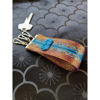 水引　三連キーホルダー(GR)【1234280】