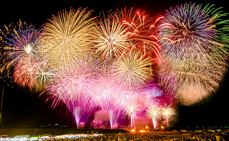 第40回川北まつり「北國大花火川北大会」協賛者席・お祭り特等席ペアチケット(駐車場1台分付) 