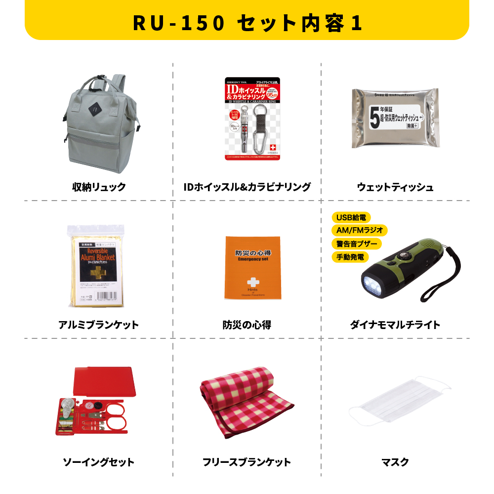 エマージェンシーリュック27点セット 防災セット 災害対策