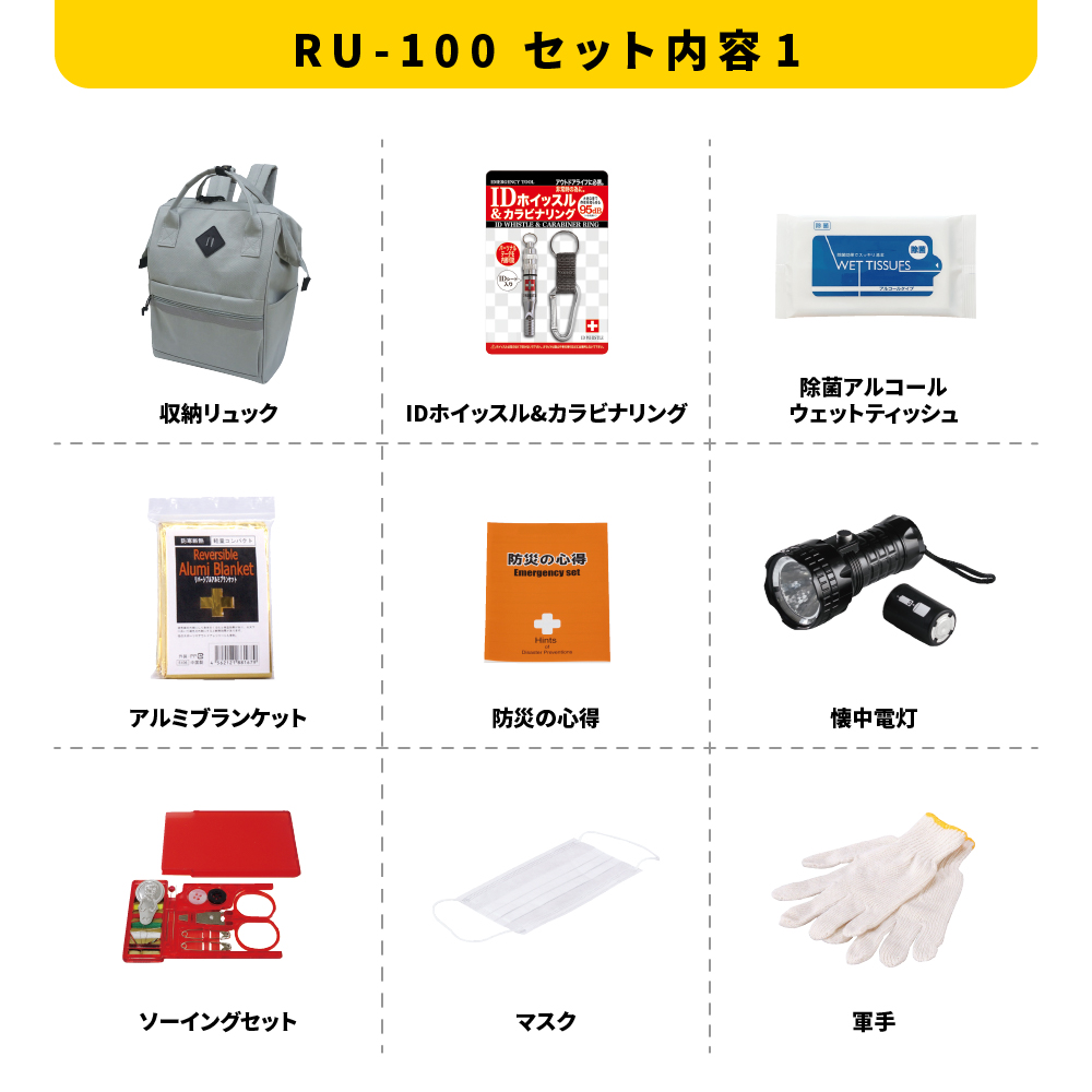 エマージェンシーリュック23点セット 防災セット 災害対策