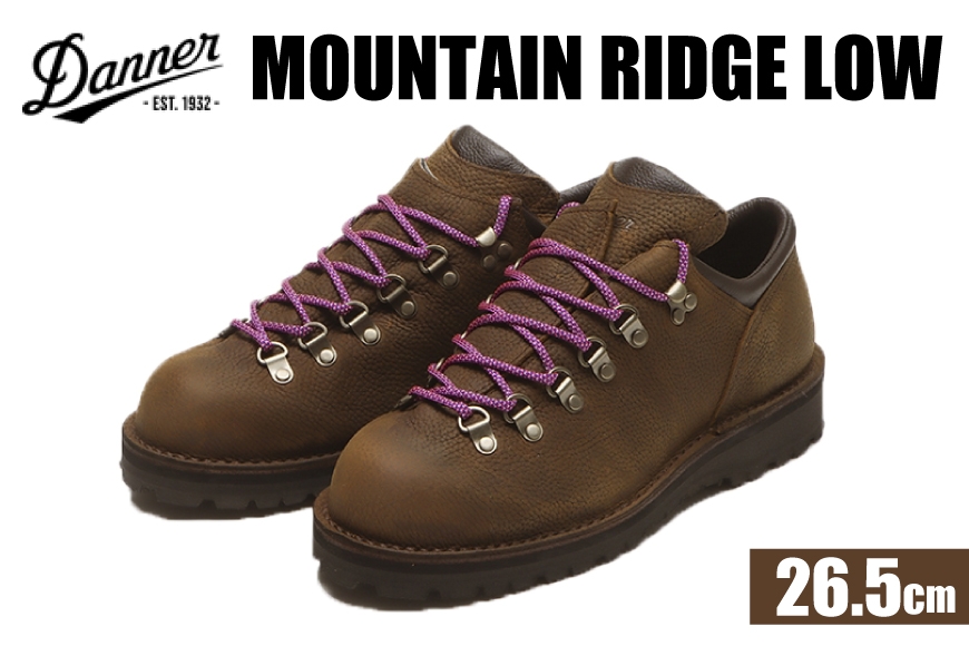 DANNER 紳士靴 マウントリッヂ ロー BROWN ブラウン【26.5cm】 [STUMPTOWN渋谷店 石川県 志賀町 sk17jkf70291-5] 靴 くつ レザー 革 軽量 ブラウン