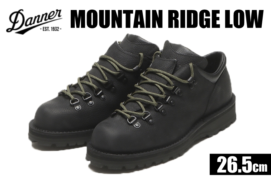 DANNER 紳士靴 マウントリッヂ ロー BLACK【26.5cm】 [STUMPTOWN渋谷店 石川県 志賀町 sk17jkf70292-5] 靴 くつ レザー 革 軽量 ブラック 黒