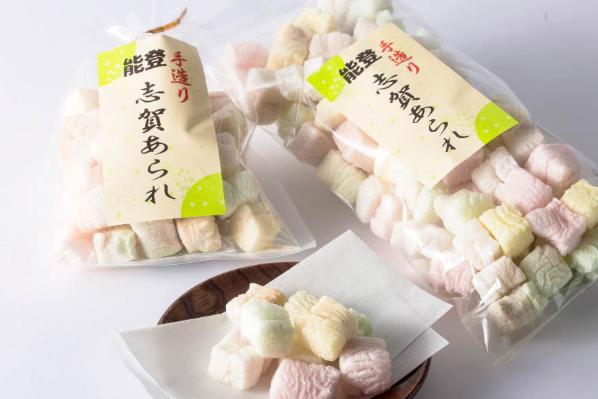 能登志賀あられ 7袋入1箱 [能登志賀かきもち 石川県 志賀町 AV4111] お菓子 菓子 和菓子 あられ 志賀あられ 手づくり