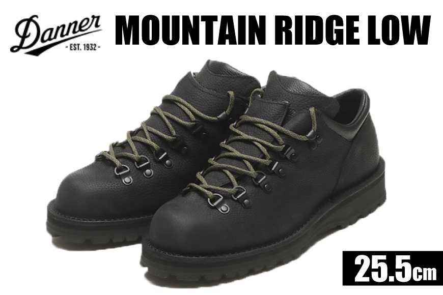 DANNER 紳士靴 マウントリッヂ ロー BLACK【25.5cm】 [STUMPTOWN渋谷店 石川県 志賀町 sk17jkf70292-3] 靴 くつ レザー 革 軽量 ブラック 黒
