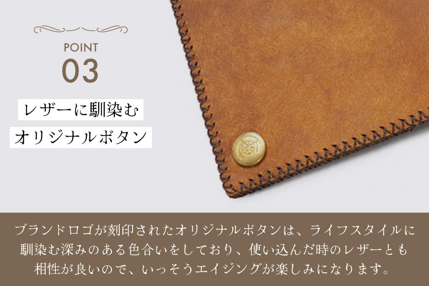 長財布 コインポケット なし オリーブ [FUCHA 石川県 志賀町 CJ5015-g] Long Wallet I イタリアンレザー プエブロレザー ハンドメイド 手縫い 革製品 本革