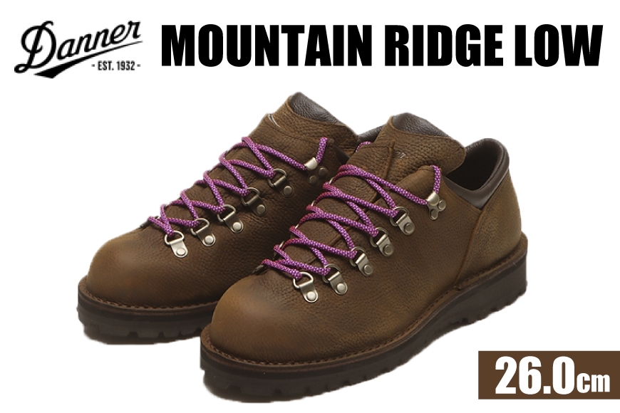 DANNER 紳士靴 マウントリッヂ ロー BROWN ブラウン【26.0cm】 [STUMPTOWN渋谷店 石川県 志賀町 sk17jkf70291-4] 靴 くつ レザー 革 軽量 ブラウン