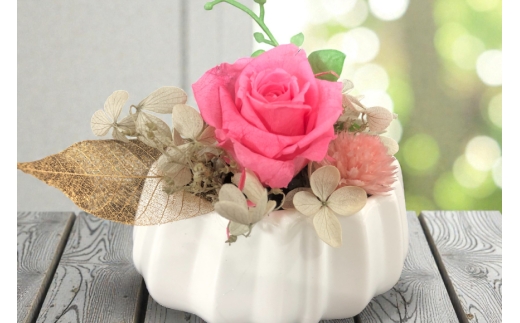 花 プリザーブドフラワー アレンジ スモール ばら1輪 紫陽花 など [littleprincess 石川県 宝達志水町 38601339] お花 プリザーブド フラワー ギフト インテリア 観賞用 小物 お花 花束 長期保存 バラ 薔薇 あじさい
