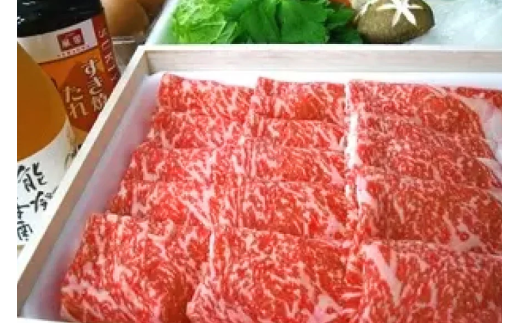 牛肉 能登牛 肩ロース (4〜5等級) すき焼き用 300g [寺岡畜産 石川県 宝達志水町 38601314] 肉 お肉 すき焼き すきやき 能登牛 すき焼肉 すき焼き用 牛 国産 冷凍 和牛