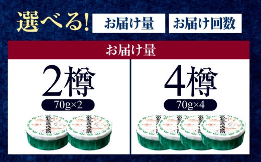 【6回定期便/2ヵ月ごと】のどぐろささ漬 半樽 70g×2樽 / のどぐろ 魚 ささ漬け 【配送不可地域：離島】 小浜市 / 小浜海産物 [BFAA101]