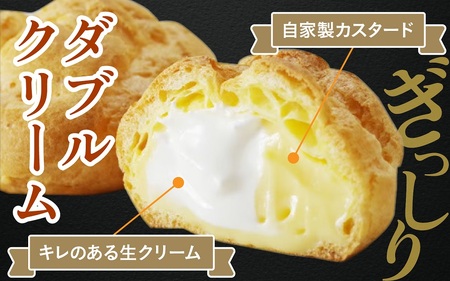 シュークリーム ダブルクリーム ラップシュー 6個入り おやつ スイーツ 洋菓子【配送不可地域：北海道、北東北（秋田、青森、岩手）、九州、沖縄、離島】  [BFBF001] 
