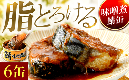 鯖味噌煮缶詰 6缶｜ サバ缶 鯖缶 さば缶 鯖 サバ さば 缶詰 サバ缶詰 鯖缶詰 缶 詰合せ 詰め合せ セット 非常食 防災 備蓄 常温 常備食 保存食 [BFAB025]