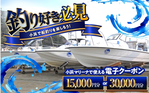 【会員様限定】小浜マリーナで利用できるMポイント15,000円分  小浜市 / 小浜マリーナ  [BFCT001]