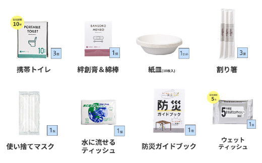 緊急防災３１点セット / 防災グッズ 1人用 災害グッズ 地震 防災 / 小浜市 / 岸田産業 [BFDJ003-3]