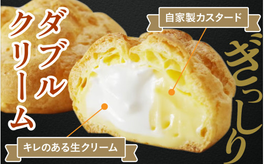 シュークリーム ダブルクリーム ラップシュー 12個入り おやつ スイーツ 洋菓子 【配送不可地域：北海道、北東北（秋田、青森、岩手）、九州、沖縄、離島】 [BFBF011] 