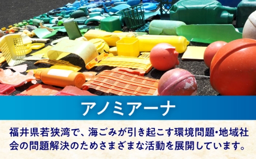 海洋プラスチック アップサイクル サニタリーセット 青色系 (ソープトレイ・歯ブラシスタンド) / リサイクル 海洋資源 ビーチクリーン buoy 小浜市 / アノミアーナ [BFDM010]
