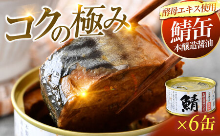 鯖味付缶詰　【本醸造醤油仕立て　酵母エキス使用】6缶 [BFAB010]