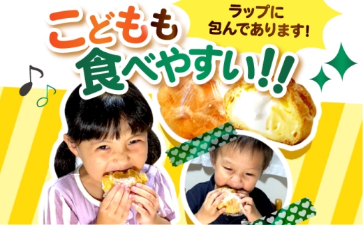 【6回定期便】シュークリーム ダブルクリーム ラップシュー 6個入り / 洋菓子 お菓子 スイーツ 個包装 【配送不可地域：北海道、北東北（秋田、青森、岩手）、九州、沖縄、離島】 小浜市 / 志保重 [BFBF016]