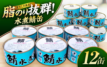 若狭の鯖水煮缶詰 12缶セット [BFBS003]