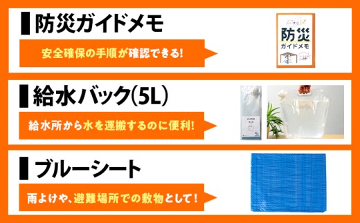 緊急防災３１点セット / 防災グッズ 1人用 災害グッズ 地震 防災 / 小浜市 / 岸田産業 [BFDJ003-3]