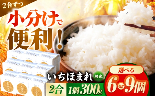 【300g×9個】福井県産 いちほまれ 300g×9個 2合 真空パック 小分け  / 白米 国産米 福井県 ブランド米 保存しやすい 小浜市 / シマダ農園 [BFAV012]