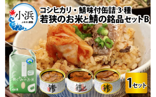 若狭のお米と鯖の銘品セットB [BFAS006]