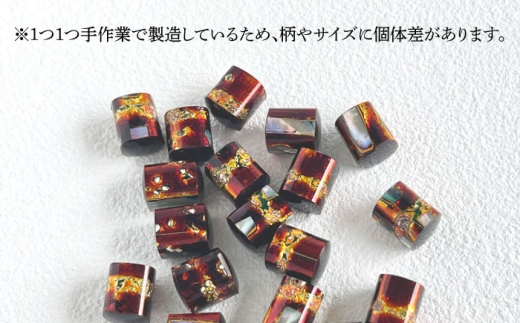 若狭塗イヤリング BLOMINA(マホガニー) / イヤリング 若狭塗 伝統工芸品 小浜 / 若狭塗センター [BFEE004]