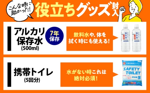 緊急防災２４点セット / 防災グッズ 災害 地震 備蓄 / 小浜市 / 岸田産業 [BFDJ002-1]