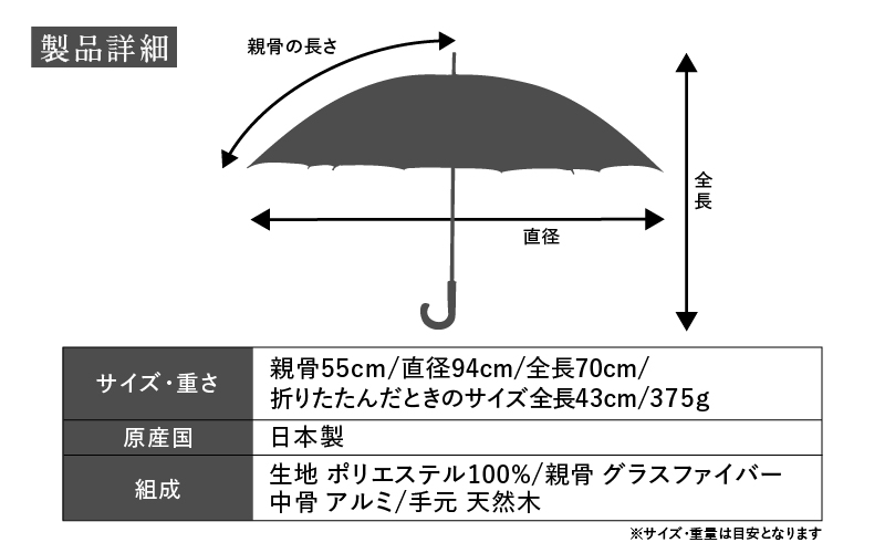 漆宵傘（しつよいかさ） ネイビー