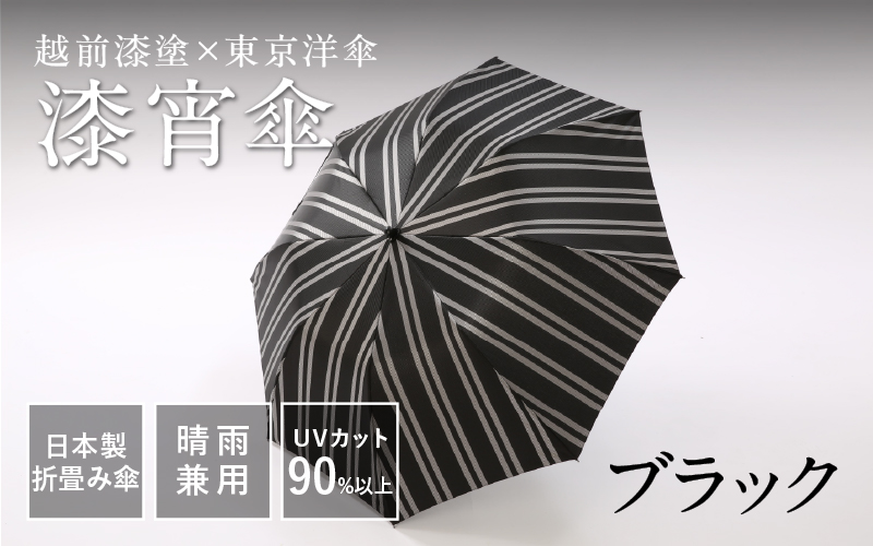 【高島屋選定品】漆宵傘（しつよいかさ） ブラック