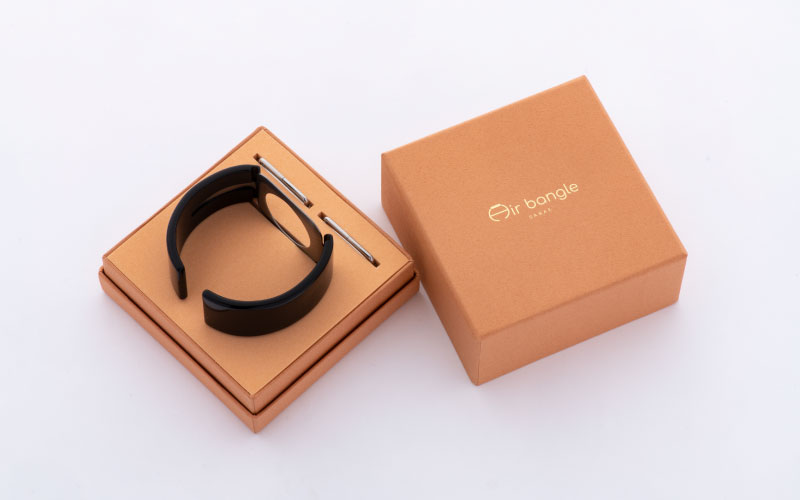 Apple Watch（アップルウォッチ）専用バンド 「Air bangle（エアバングル）」グレーマーブル（Series10/11　46モデル）