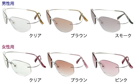 めがねのまちさばえ”より～優しい包まれる安心感『オールタイムサングラス（ チタン／チタンＦ）』男性用　スモーク