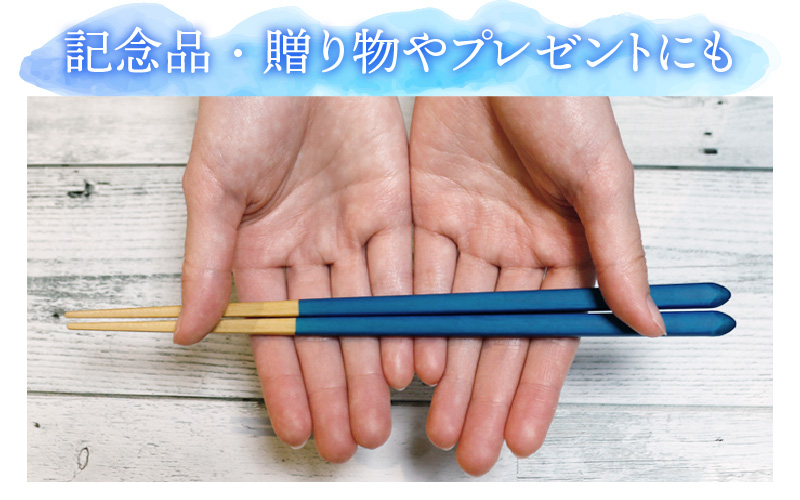Kyutarou BLUE　箸 23cm　爽