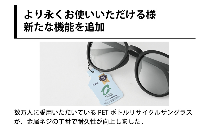 PETリサイクルサングラス　偏光調光レンズ仕様 G002-S