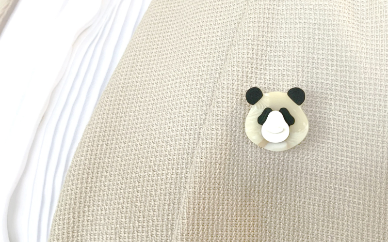 めがね素材で作る『ANIMALE（アニマーレ）Sabae アニマルピンズ』 パンダ 