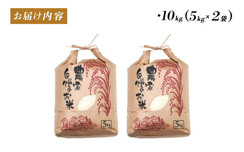 令和6年産　コシヒカリ　通常便（1回配送）計10kg（5kg×2袋）