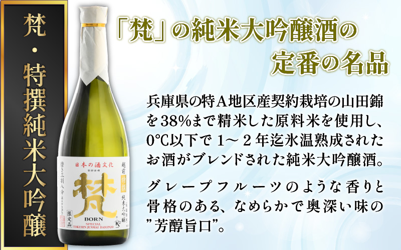 【ふるさと納税】【鯖江の銘酒を贅沢に飲み比べ】【先行予約】【限定120セット】【2025年2月10日～順次発送】世界の梵 日本酒6種飲み比べ