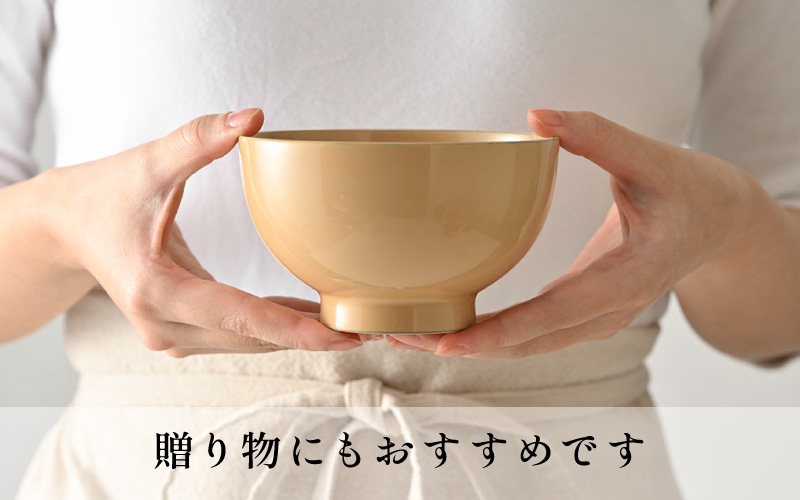 日常使いに最適な木製100%天然漆の汁椀「漆琳堂の真塗り椀」/ 黒