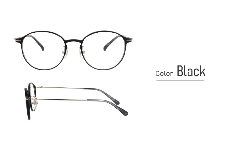 カラーと度数が選べる！【Gelee】アサヒオプティカルの鯖江産高級レンズ使用の老眼鏡 【DU-8007】型：ボストン　色：ブラック/（欠品)ブラウン/ゴールド/ワイン