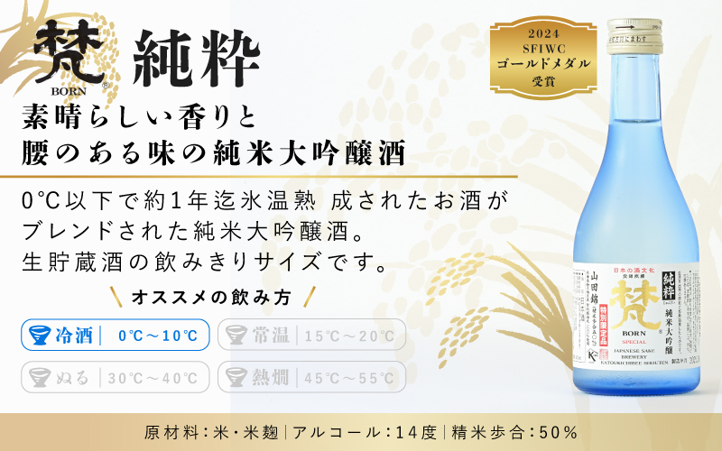 世界に誇る日本酒！梵4種セット　5本セット